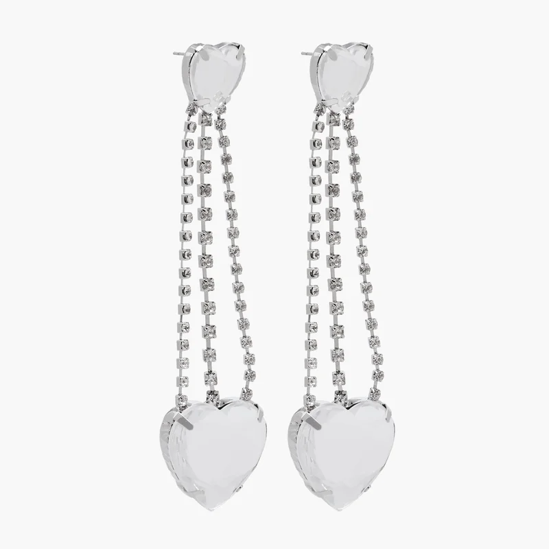 Lifestyle Heart Shaped Dangler Earrings for Women
